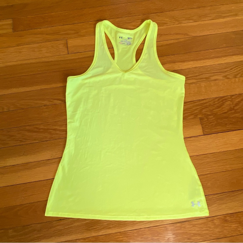 UNDER ARMOR Tank top, Day Glow Yellow! Excellent Condition!!! Women’s size Small